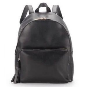 KC Jagger 100% Genuine Leather Black Backpack